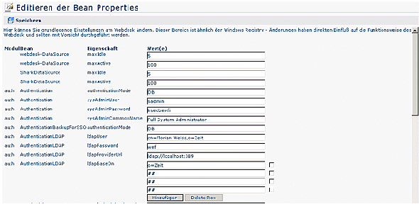 wd admin setup properties